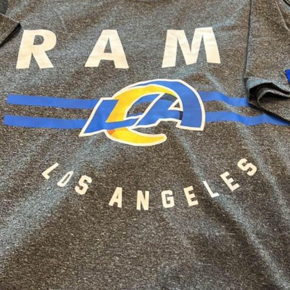 NWT LA Rams Polyester Short Sleeve Shirt - Picture 3 of 3